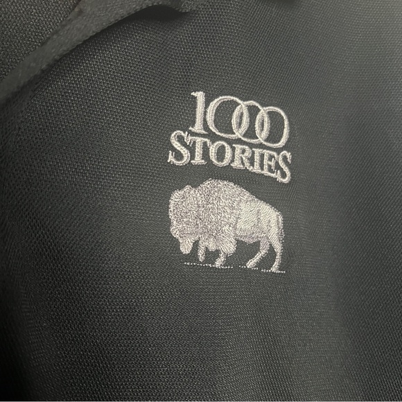 Nike Golf Black Dri-Fit Polo 1000 Stories Buffalo Embroidered Size XL - Picture 3 of 5